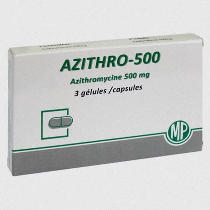 Azithromycin en ligne - Illustration comprimés et boîte