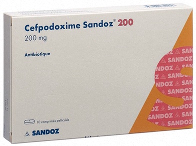 Acheter la Cefpodoxime - Illustration d'antibiotique et ordonnance
