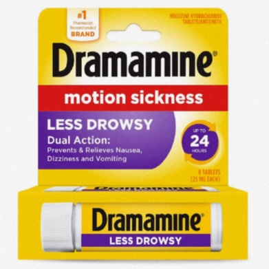 Boîte de Dramamine et capsule générique