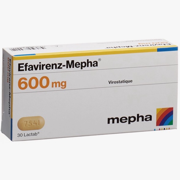 Acheter Efavirenz - Illustration de capsules et logo pharmacie