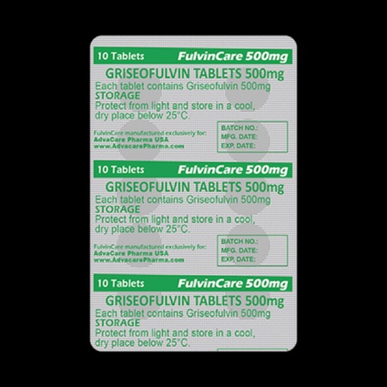 Acheter griseofulvine en ligne - Flacon et comprimés