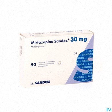 Achat Mirtazapine - Boîte de comprimés et molécule