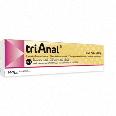 Boîte de Triamcinolone et blister