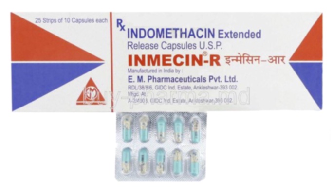 Acheter Indocin - photo de gélules et boîte