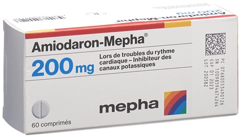 Boîte d’Amiodarone générique pour traitement cardiaque