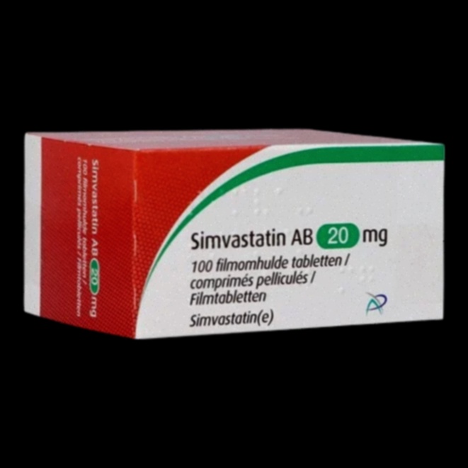 Boîte de simvastatine et gouttes d'état lipidique